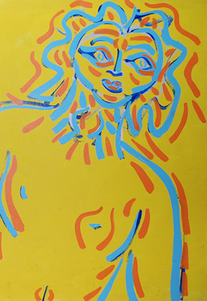 bill bissett painting detail